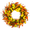 Design 3, variant on Fall Wreath Decoration Thanksgiving Front Door Decor Artificial Rustic Leaf Wreath Farmhouse Pumpkin Sunflower Home Wall Window Festival Wedding Décor 20" Design 2