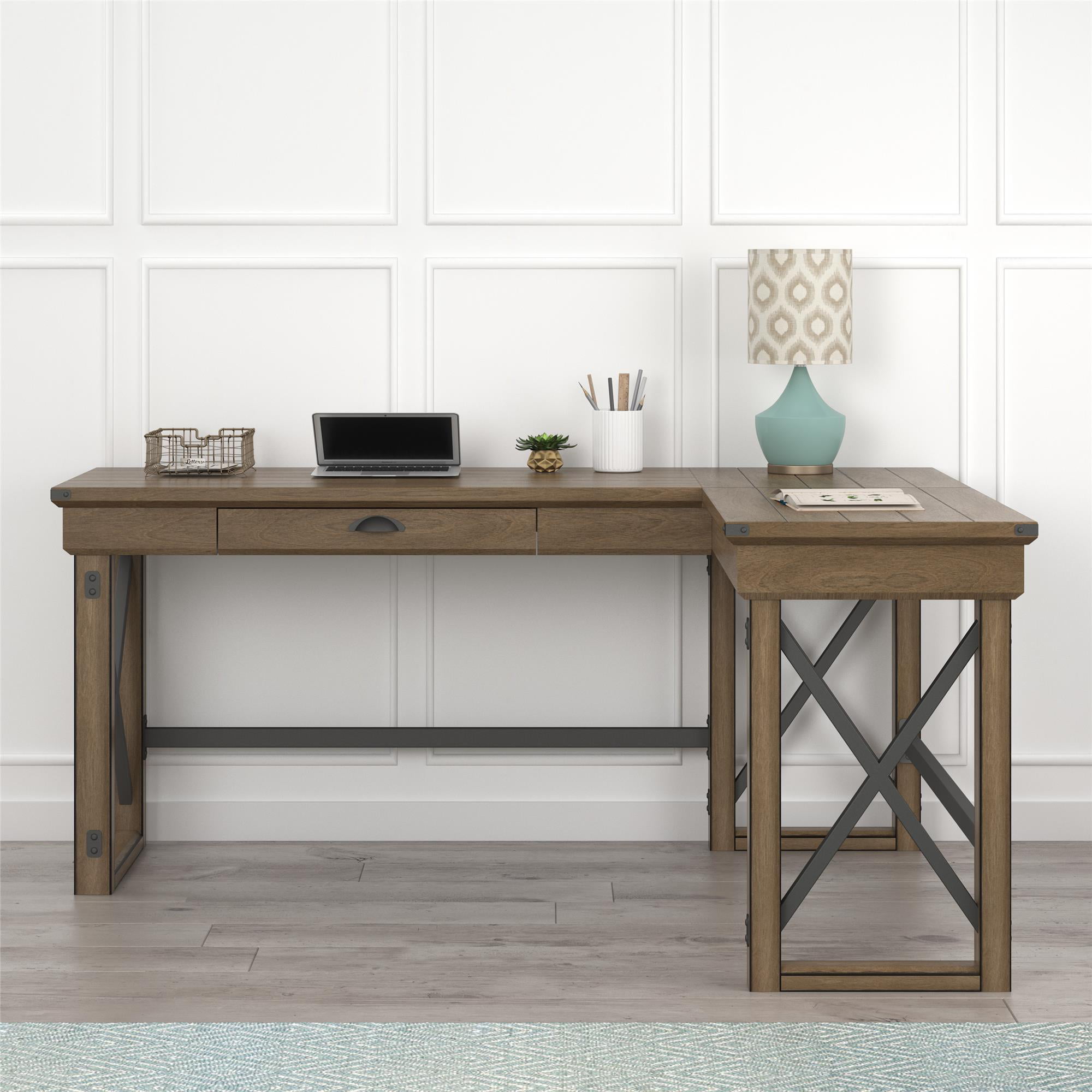 Ameriwood Home Wildwood L Shaped Desk With Lift Top Multiple