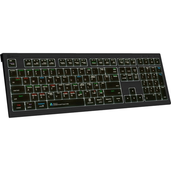 LogicKeyboard ASTRA 2 Series Mac Wired Backlit Keyboard for Autodesk Smoke, US English