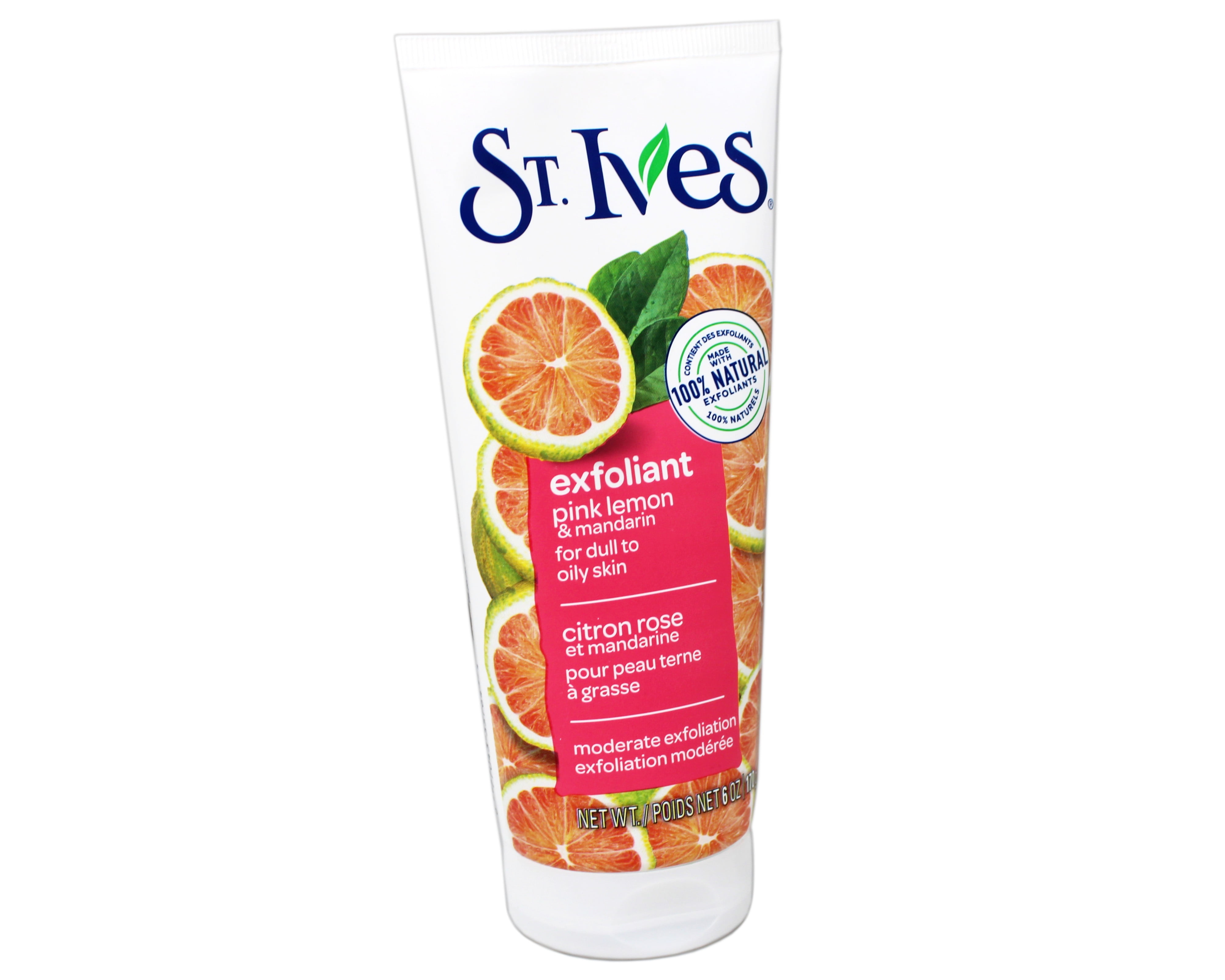 Pack of (4) St Ives Scrub, Even And Bright Pink Lemon And Mandarin Orange 6 Ounce