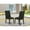 Black, variant on East West Furniture Florence 41" Fabric Dining Chairs in Brown (Set of 2)