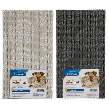 Petmate 12.5 x20  Ribbed Foam Feeding and Watering Mat Assortment