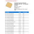 thumbnail image 2 of Automatic Transmission Filter Kit - Compatible with 1962 - 1970 Plymouth Belvedere 1963 1964 1965 1966 1967 1968 1969, 2 of 2