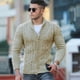 thumbnail image 4 of Suéter de otoño e invierno, cárdigan de punto para hombre, abrigo ajustado de color sólido para hombre, 4 of 6