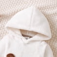 thumbnail image 6 of LAPAKIDS Baby Boy Winter Clothes Outfits Cute Bear Pattern Hoodie Top + Solid Pants 9-12 Months, 6 of 7