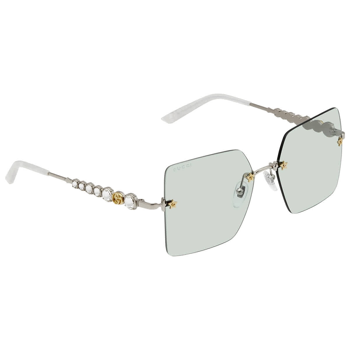 rimless gucci glasses