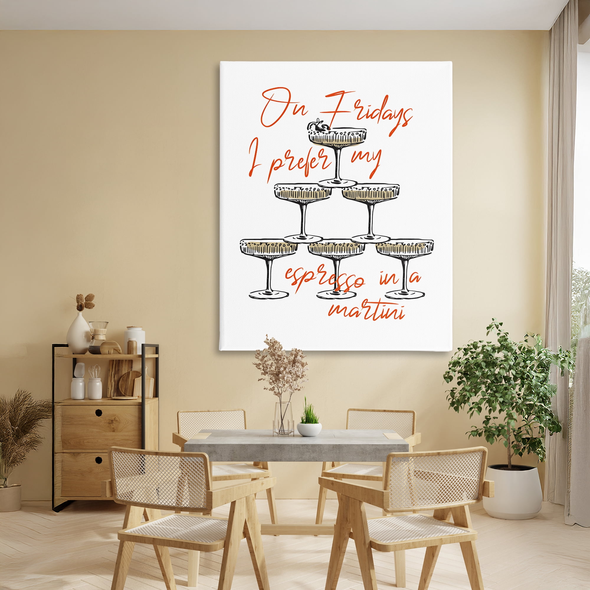 Stupell Industries On Fridays Espresso Martini Canvas Wall Art, design by The Prints Vibe
