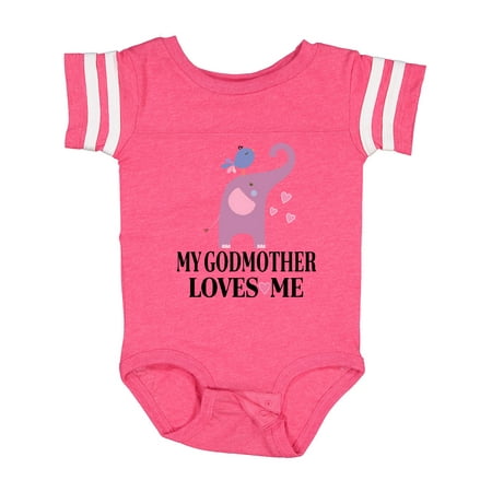 

Inktastic My Godmother Loves Me Goddaughter Gift Baby Girl Bodysuit