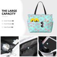 thumbnail image 3 of KLL Colorful Sweet Donuts Print Large Beach Tote Bag Women Waterproof Sandproof Zipper Beach Tote Bag for Pool Gym Grocery Travel with Wet Pocket, 3 of 7