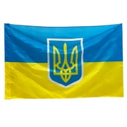 Drapeau de l'Ukraine Bannière ukrainienne Drapeau national du pays 90 * 150cm / 3 * 5in Décoration intérieure extérieure Couleurs vives et résistant à la décoloration