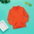 YESIMOLA Girl Long Sleeve Shirt Baby Girls High Neck Candy Color Tops