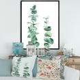 thumbnail image 2 of Designart 'Green Eucalyptus Branch' Tropical Framed Canvas Wall Art Print, 2 of 5