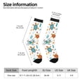 thumbnail image 2 of Cauagu Various Turtle Print Crew Socks for Women and Men,Adult Athletic Running Socks 1-Pair Sports Socks Work Gear Socks with Moisture Wicking, 2 of 6