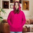 thumbnail image 4 of Ankishi Rhinestone Hoodie Long Sleeve Glitter Hoodie Unisex Couple Matching Pullover for Daily Wear Party Streetwear, 4 of 9