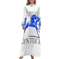 thumbnail image 2 of Vestido largo Kentucky Race Horse vestidos de verano para mujer vestido de noche, 2 of 5