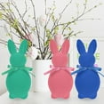 thumbnail image 6 of Flocked Easter Bunny Decor - Flocking Rabbit with Bow tie Tabletop Ornament Spring Tables Decoration Centerpieces Indoor - Easter Decorating Bunnies for Home Party, 6 of 9