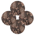 thumbnail image 2 of IAUYY Set of 4 Round Placemats for Dining Tables Heat-Resistant and Wear-Resistant DIY Printing Design Table Placemats，Applicable for Christmas The Perfect Leopard Print Pattern, 2 of 7