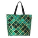 thumbnail image 1 of Balery Green Mosaic Glass Bolsa Tote Estilo Estético con Cremalleras, Bolsa de Hombro, Bolsa de Compras Grande y Plegable, 1 of 8