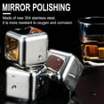 thumbnail image 3 of Whiskey Ice Stone Ice Wine Stone Reusable Stainless Steel,Set Of 8 Cool Cubes Wine Beer And All Drinks, Xinsrenus Under $5! Whiskey Ice Stone Ice Wine, 3 of 5
