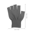 thumbnail image 5 of LOLIPPYY 5 Pairs Grey Fingerless Work Gloves with Breathable Polyester Fabric and PVC Non- Palm Grip, 5 of 8