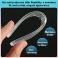 thumbnail image 4 of Uxcell Wall Protector from Furniture, Clear Furniture Bumpers Silicone Rubber Wall Bumper Guards Cabinet Door Bumper Adhesive Wall Protector Bumpers, 5.51''L x 0.7''W x 0.2''T, 20 Pcs, 4 of 6