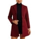 thumbnail image 2 of Abrigo de invierno para mujer con solapa muesca XS rojo profundo, 2 of 6