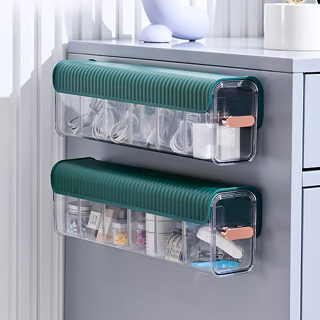 Organizador de almacenamiento para colgar en la pared de gran capacidad para dormitorio (verde oscuro) Ehuebsd Libre de BPA