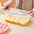 thumbnail image 5 of 18 Grids Silicone Ice Cube Trays, Creative Stars and Moon Heart Shape Ice Tray for Chilled Drinks, Whiskey, Stackable Plastic Ice Trays with Covers (Blue), 5 of 12