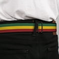 thumbnail image 4 of Buckle-Down Belt, Seatbelt Buckle Belt, Rasta, Youth 22 to 32 Inches, 4 of 9