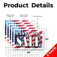 thumbnail image 2 of Labor Day Sale Yard Sign 5 Pack of 24 Inch x 36 Inch Single Sided Weatherproof Heavy-Duty Plastic with Stake | Seasonal Promotions, Retail Discounts, Event Marketing | Made in USA, 2 of 7