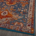 thumbnail image 4 of Luxe Weavers Moroccan Floral Blue 5x7 Area Rug, Stain-Resistant Carpet, 4 of 6
