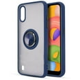 thumbnail image 1 of for Samsung Galaxy A01 A015 Rubber Ring Kickstand Magnetic Skin Case Phone Case Corner Edge Shock Slip Guard Scratch Shield Grip Wrap Slim Cover (Blue), 1 of 4