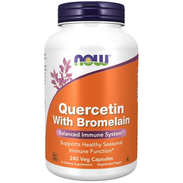 NOW Supplements, Quercetin with Bromelain, Balanced Immune System*, 240