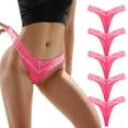thumbnail image 2 of YDFCWXW Sexy G String Thong for Women Underwear Thongs Breathable Panties Hot Pink, XS, 2 of 5