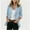*Light Blue, variant on ClodeEU Women's Long Sleeve Notch Collar Blazer with Shoulder Pads ,Casual Work Jacket Beige,Women's Plus L