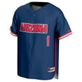 thumbnail image 2 of Men's GameDay Greats #1 Navy Arizona Wildcats Lightweight Baseball Fashion Jersey, 2 of 4