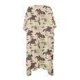 thumbnail image 5 of Xoenoiee Horse Cactus Print Women's Swimsuit Cover Up Shirt Half Sleeve Bathing Suit Coverups Summer Kimono Cardigan Beach Cover Ups, 5 of 7