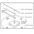 thumbnail image 2 of Designice Clock Mechanism Replacement，Durable Clock Mechanism，High Precision Clock Kit, 2 of 5