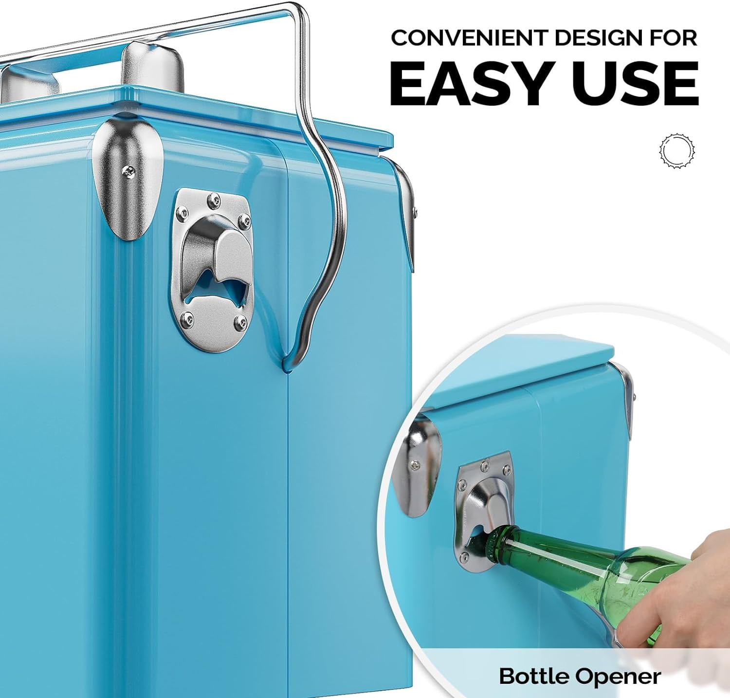 JOYMOR 14 QT Small Cooler, Blue
