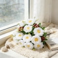 thumbnail image 5 of Eolstice 10 Head Large Peony Artificial Flowers Bouquet Plastic Silk Faux Peony, Faux Flower Stems, Home Decor for Vase Table Centerpiece Wedding, 5 of 6