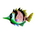 thumbnail image 1 of Artesanías De Peces De Metal, Estatuas De Escultura De Hierro Coloridas, Adorno Colgante De Jardín Para Balcón Y Patio seitruly HA041590-03, 1 of 6