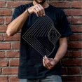 thumbnail image 4 of Square Wave the Mesmerizing Kinetic Wind Spinner Magical Calming Art Piece, 4 of 5