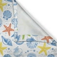 thumbnail image 5 of Ambesonne Nautical Grommet Curtain, Marine Themed Starfish, 50" x 72", Blue and Yellow, 5 of 6