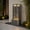 Gray, variant on Morufur 39“ Outdoor Water Fountain with Pump, Modern Cascading Freestanding Wall Fountain with Warm LED Lights for Patio Porch Law, Gray