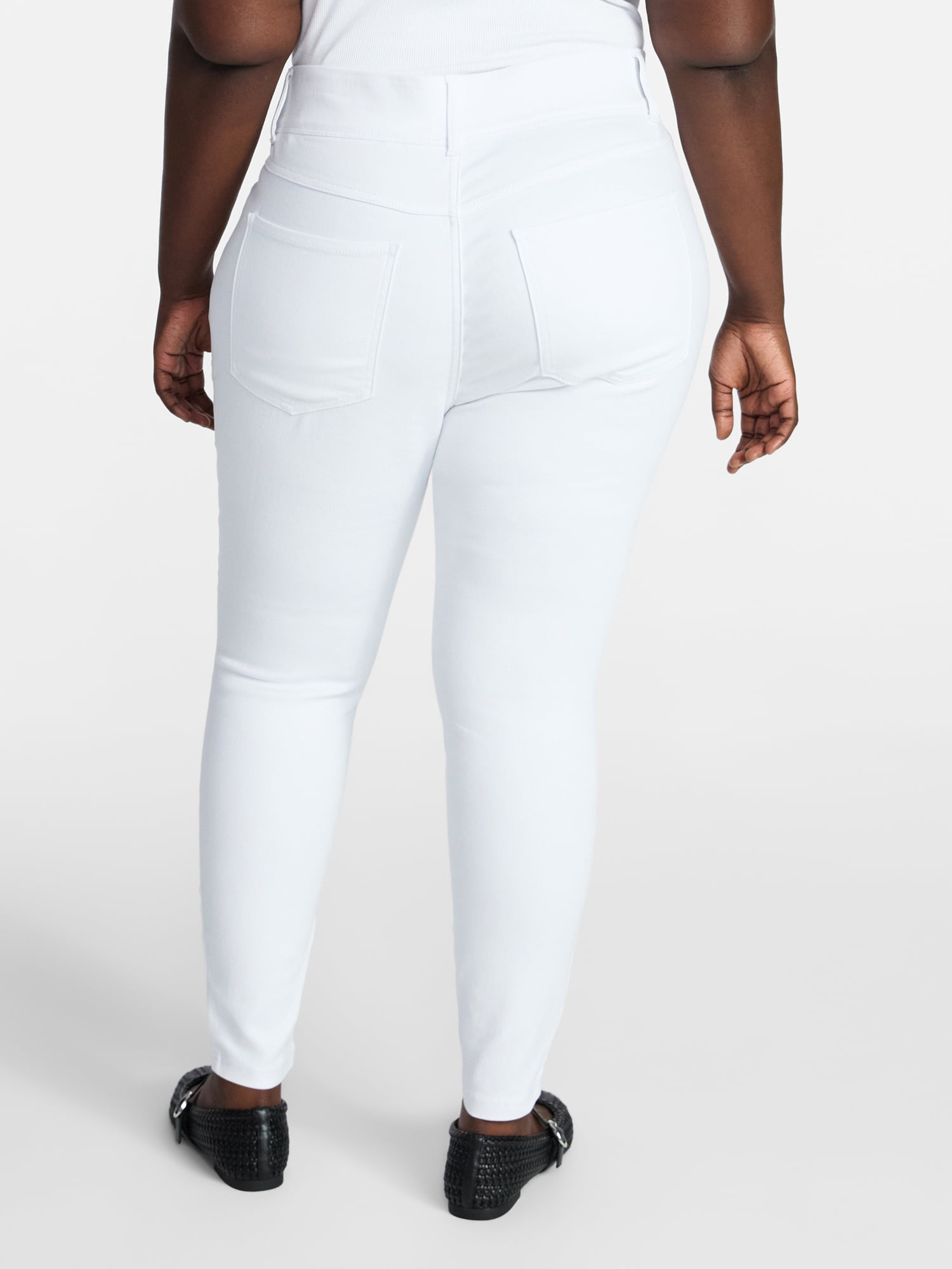 Terra & Sky Women's Plus Size Pull On High Rise Skinny Jeggings, 28" Inseam, Sizes 0X-4X