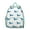 Greenish-blue-10, variant on Dog Lovers Student Backpack – Cute Puppy Paw Print with Bone and Tail Cartoon Design, Artistic Watercolor Style for School