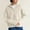 Beige, variant on Women High Collar Full Zip Vertical Ribbed Oversized Knit Jacket Long Sleeve Warm Casual Sweater Coat White L