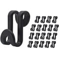 thumbnail image 7 of 60 Pack Clothes Hanger Connector Hooks, Outfit Hangers, Hanger Extender Clips, Cascading Hanger Hooks, Velvet Huggable Hangers Accessory, Heavy Duty Space Saving for Closet (Black), 7 of 7