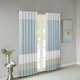 thumbnail image 1 of Madison Park - Carter Polyoni Pintuck Window Curtain - Green - 50(W)" X 84(L)" Panel - Single Unit - Pieced Pattern - Rod Pocket & Back Tabs Top, 1 of 4