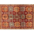 thumbnail image 1 of Ahgly Company Machine Washable Indoor Rectangle Traditional Orange Area Rugs, 10' x 13', 1 of 7